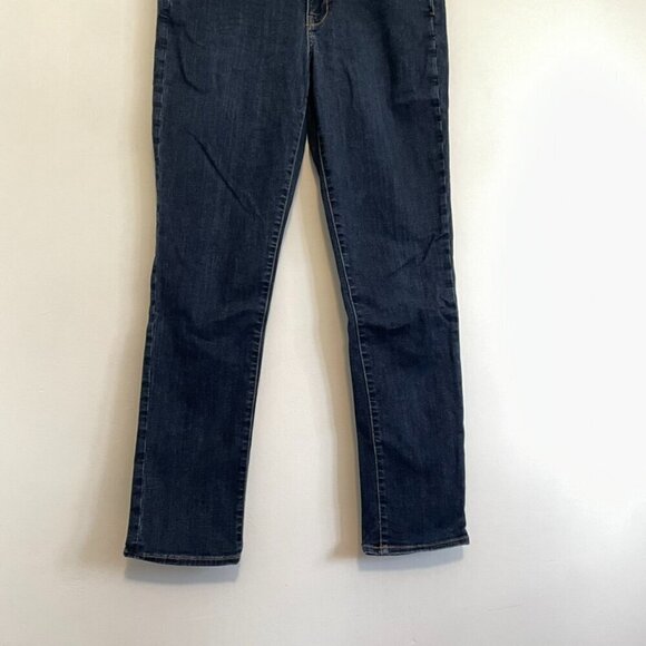 AMERICAN EAGLE Super Stretch Hi-Rise Skinny Dark Wash High Waisted Skinny Jeans - Picture 4 of 16